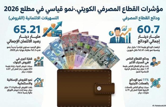 1.47 مليار دينار قروضاً مُنحت من البنوك في أول شهرين من 2026