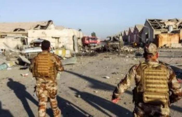 اندلاع حريق ضخم فى مخازن للزيوت فى أربيل بالعراق إثر استهدافه بطائرات مسيرة