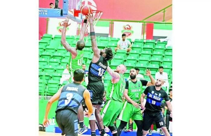 النصر والشارقة يتنافسان على مرافقة شباب الأهلي إلى نهائي دوري السلة