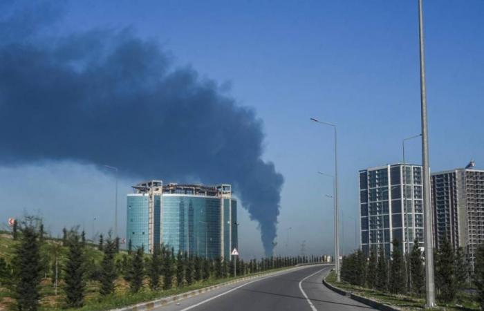 حريق بمستودع شركة بريطانية في كردستان جرّاء هجوم بمسيّرات