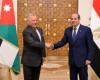 الرئيس السيسى وملك الأردن يجددان رفضهما لكل الانتهاكات والممارسات التعسفية ضد الشعب الفلسطينى