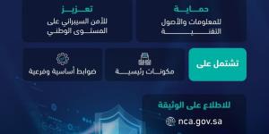 صدور وثيقة «ضوابط الأمن السيبراني لجهات القطاع الخاص»