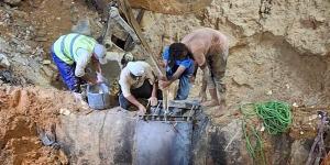 جهاز تنمية مدينة أكتوبر الجديدة يُكثف أعمال إصلاح خط الطرد (قطر 1200 مم) ويدفع بسيارات مياه