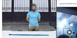 ضبط شاب اعتدى على والدته وشقيقته بالعصا في بني سويف