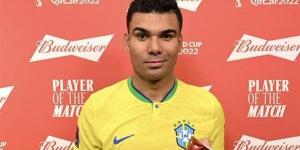 كاسيميرو يحصد جائزة رجل مباراة البرازيل ضد اليابان في كأس العالم