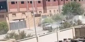 مطاردة وضرب نار ، بلطجية يثيرون الرعب بالمنطقة الصناعية في مدينة السادات