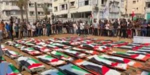 غزة تودع 112 شهيدًا في أكبر جنازة جماعية منذ بدء الحرب