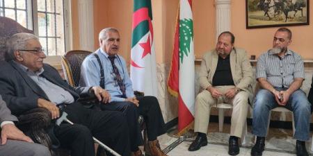 أمين سر حركة "فتح" - إقليم لبنان يزور السفارة الجزائرية في بيروت