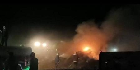 حريق في منزل مكون من 3 طوابق بعزبة عاشور بالفيوم