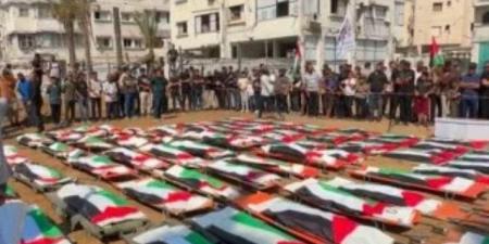 غزة تودع 112 شهيدًا في أكبر جنازة جماعية منذ بدء الحرب