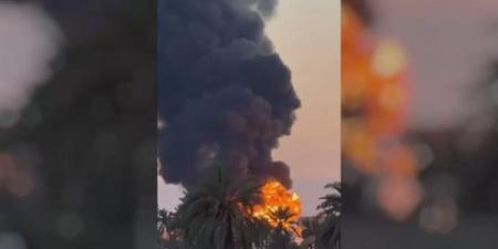 بعد استهدافها بطائرة مسيرة، سماع دوي انفجار قوي داخل مستودعات مصفاة الزاوية النفطية غرب ليبيا