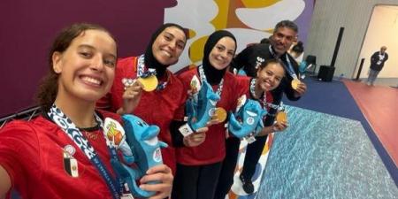 منتخب مصر لسيدات تنس الطاولة يتوج بذهبية الفرق في دورة ألعاب البحر المتوسط