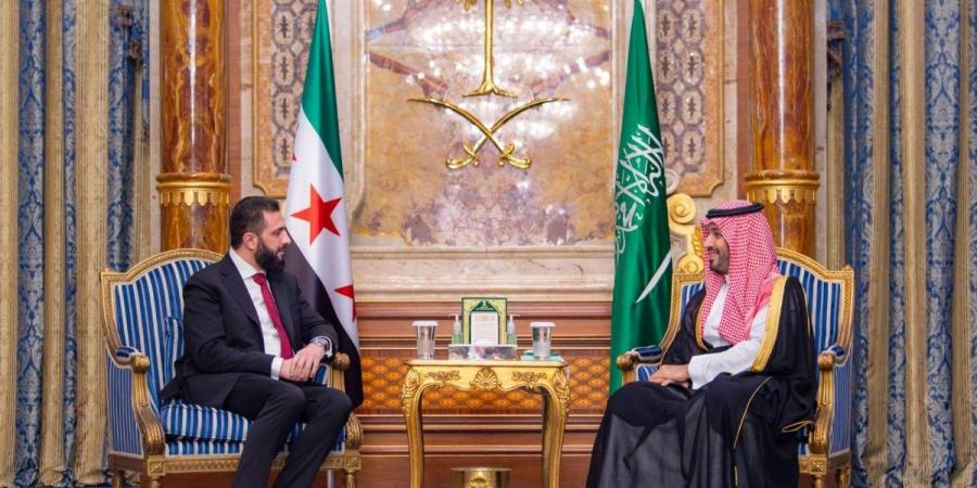 ولي العهد يلتقي رئيس الجمهورية العربية السورية