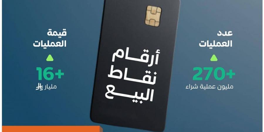 +270 مليون عملية نقاط بيع في المملكة بقيمة تجاوزت 16 مليار ريال في أسبوع