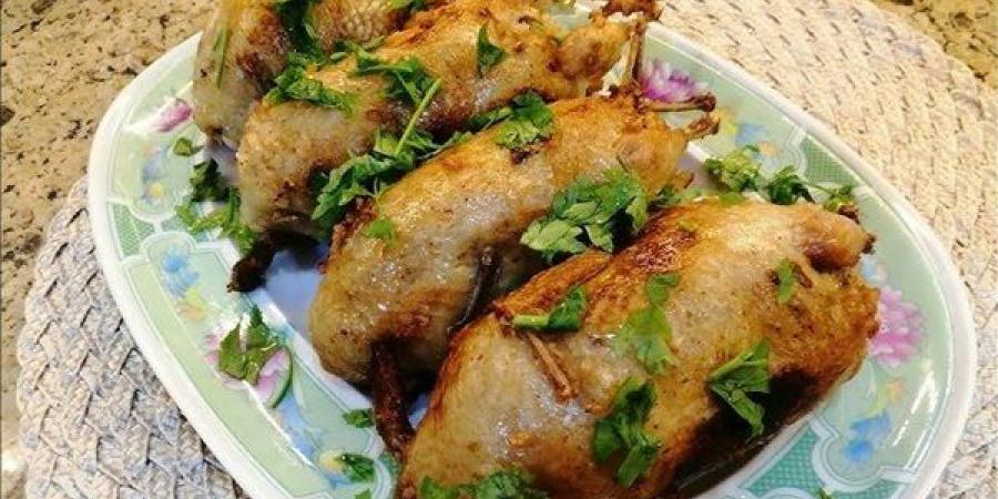 أسهل طريقة لعمل السمان المحشي فى المنزل