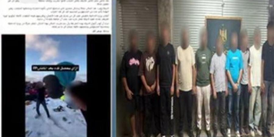ضبط 10 أشخاص أتلفوا مقاعد المنطقة الترفيهية بالعاصمة الجديدة خلال الاحتفال بفوز المنتخب
