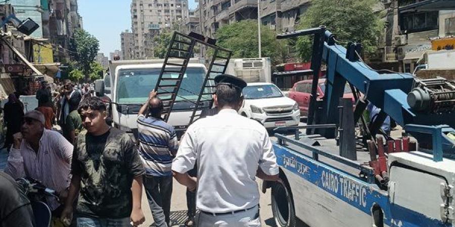 حملة لرفع الاشغالات من شوارع دار السلام بالقاهرة