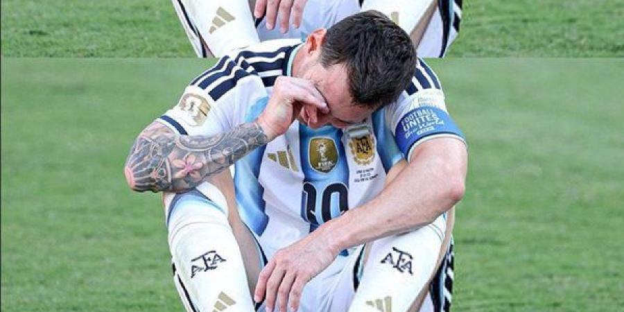 ميسي يودع كأس العالم بالدموع بعد الخسارة أمام إسبانيا