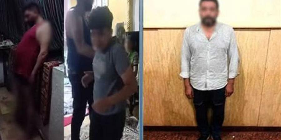 فيديو يكشف لحظات صادمة، زوجة توثق اعتداء أب على نجليه بالإسكندرية والشرطة تضبطه