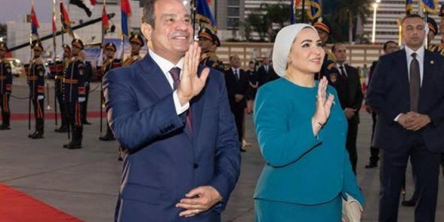 رسالة حب من قرينة السيسي إلى الرئيس الصيني وحرمه (صور)